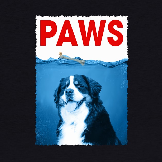 Berner PAWS Mountain Majesty, Stylish Tee for Dog Devotees by Gamma-Mage